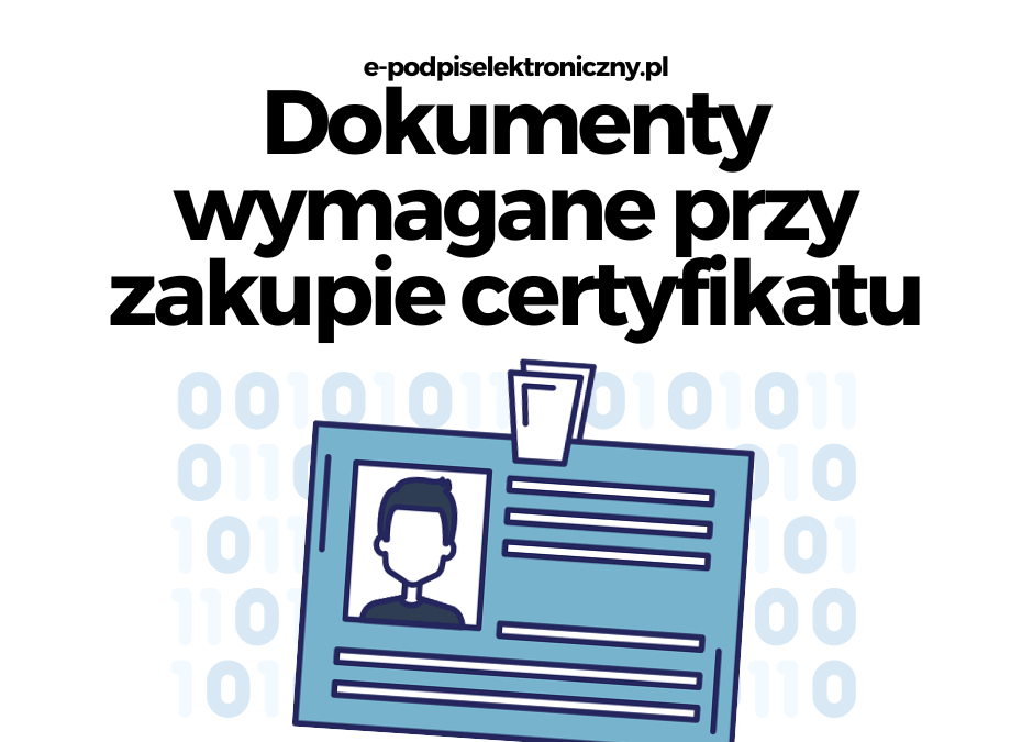 Wymagane dokumenty przy zakupie certyfikatu