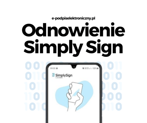 Odnowienie certyfikatu Certum w aplikacji Simply Sign, e-podpiselektroniczny.pl